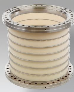 High-voltage accelerator with multi-layer