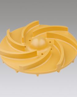 Enclosed impeller