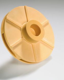 Pump impeller for the chemical industry