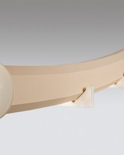 Chambre à vide courbe collée au verre